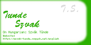tunde szvak business card