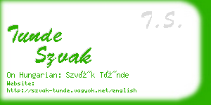 tunde szvak business card